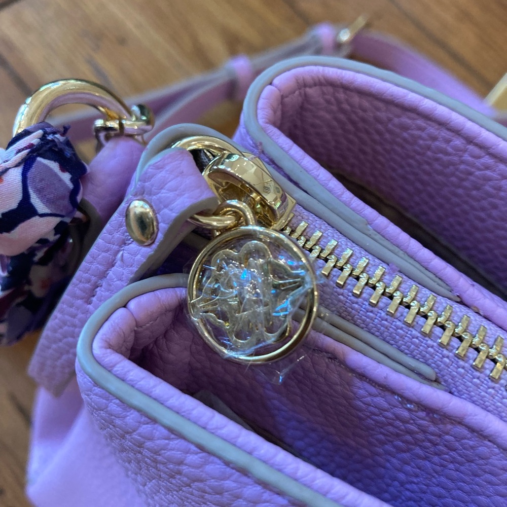 Nanette Lepore Pink Crossbody Bag with Scarf - Picture 6 of 11